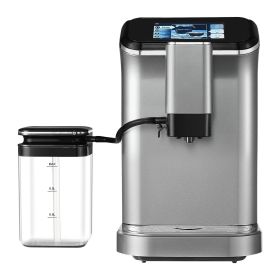 Fully Automatic Espresso Machine - with Automatic Milk Frother, 20 Bar Super-Automatic Cappuccino Latte Machine with TFT Touch Screen, Grinder